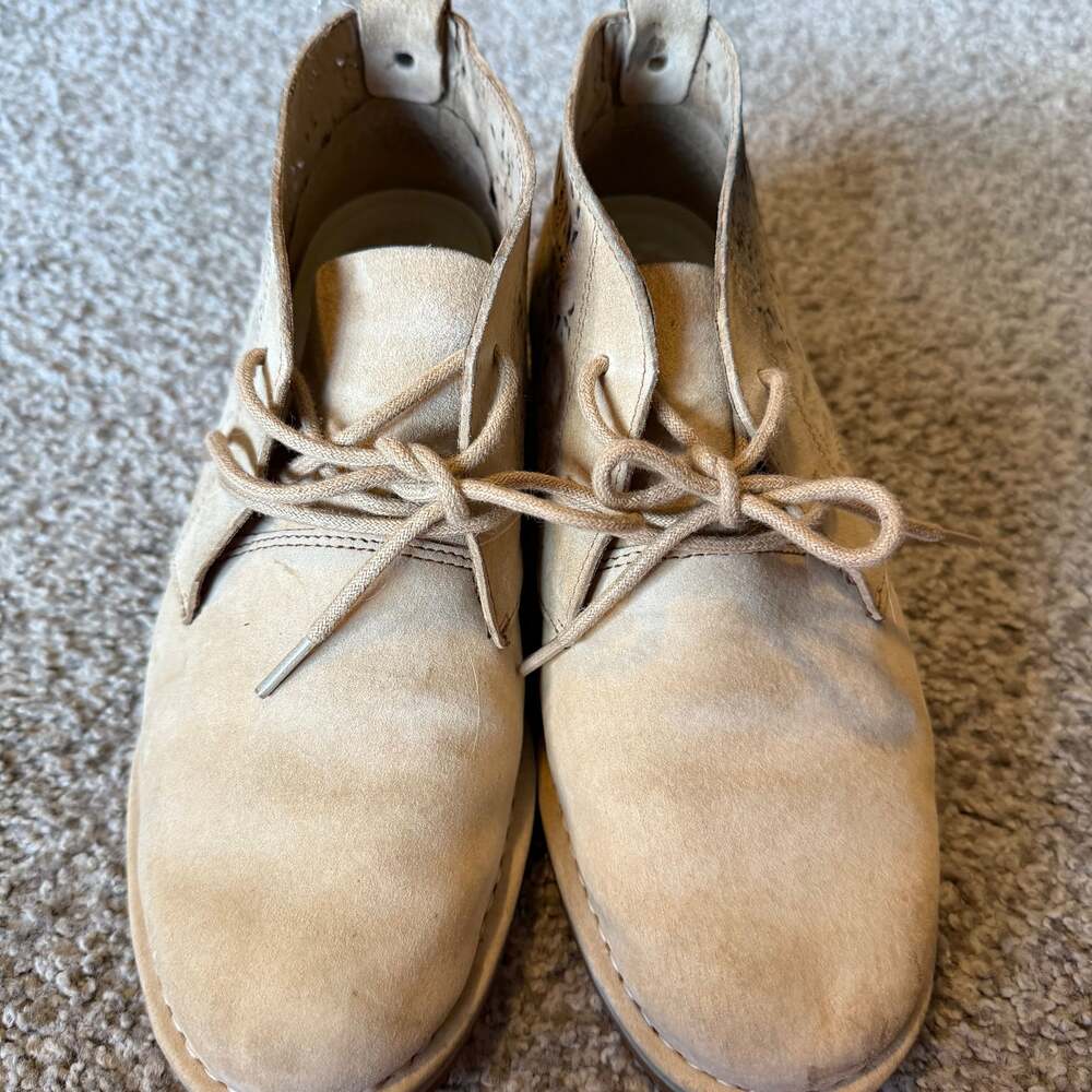 Hush Puppies Women's Cyra Catelyn Brown Suede Desert Boots Size 7.5
